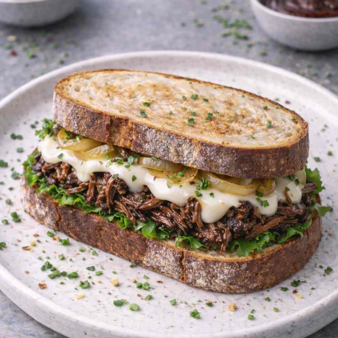 Pulled Beef and Cheese